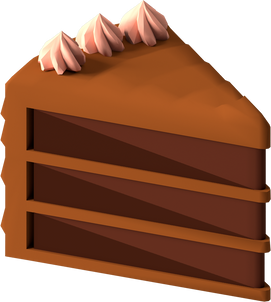 Sliced Chocolate Cake 